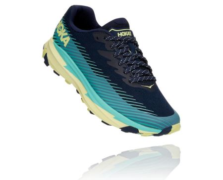 Hoka One One Torrent 2 - Tenis Corrida Trilha Mulher Pretas | PT-19FqM7n